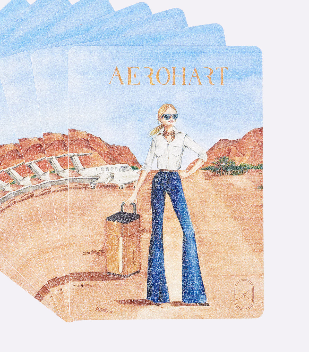 Entertainment Inflight Cards Aerohart Flight Playing Cards